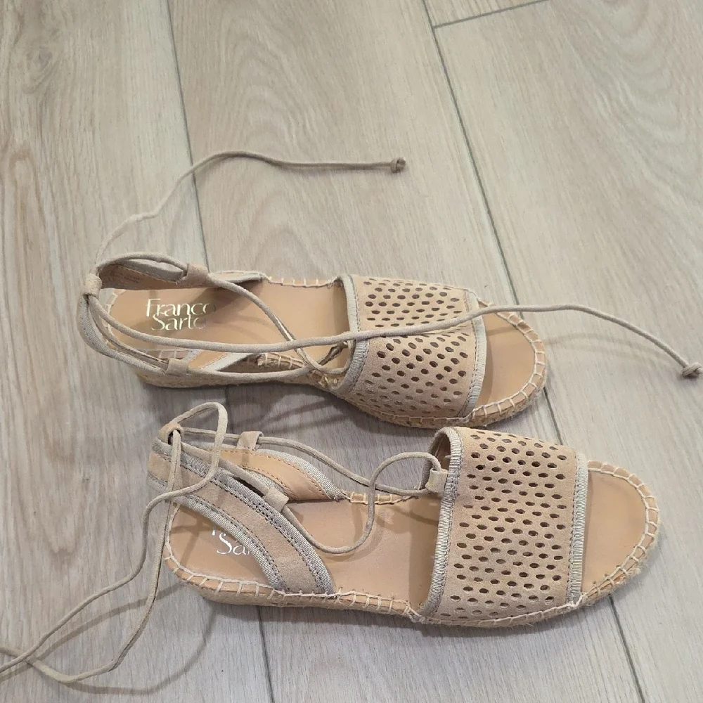 Franco Sarto Women's Beige Espadrilles